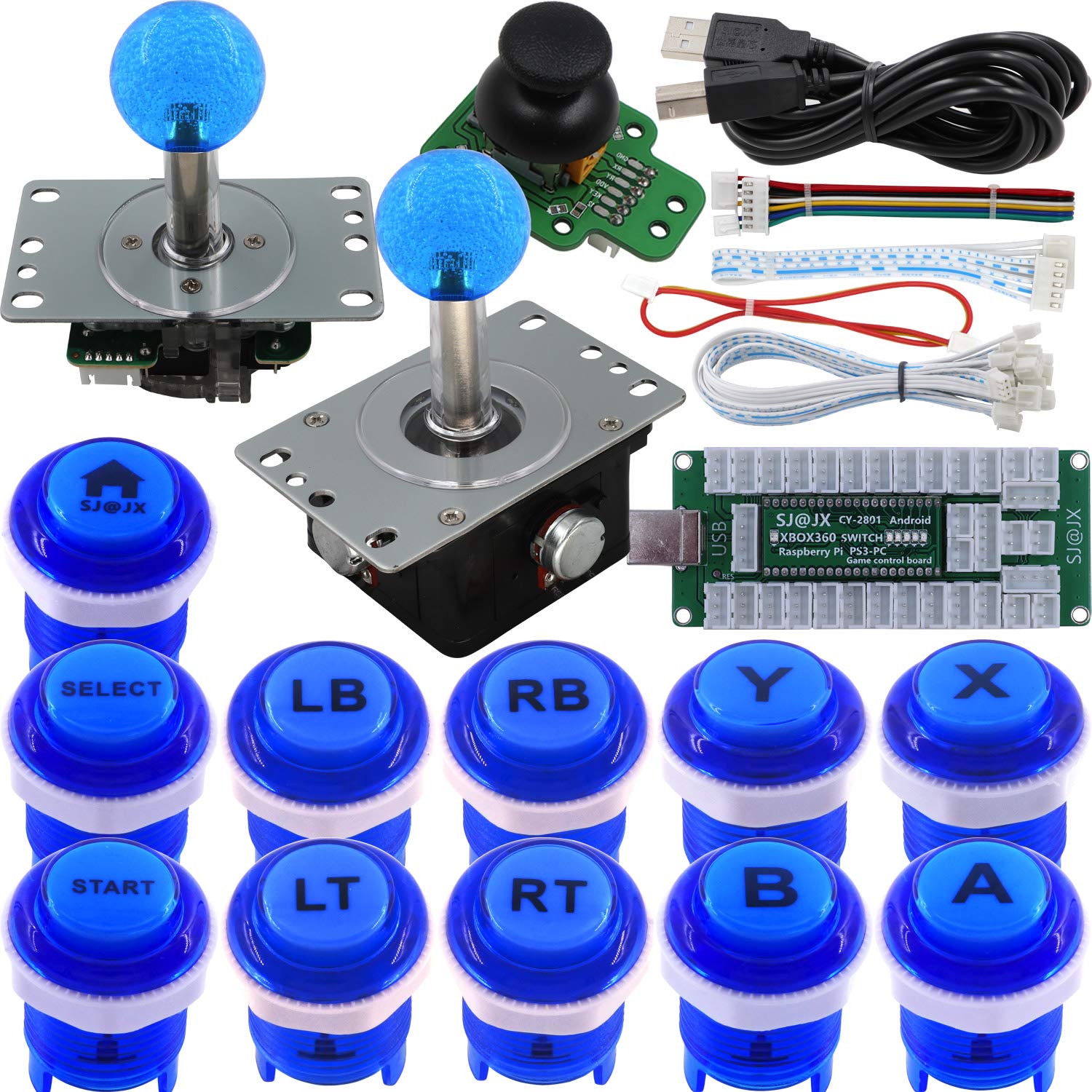 SJ@JX Arcade Game Controller 3D Gamepad Analog Stick Sensor Fly